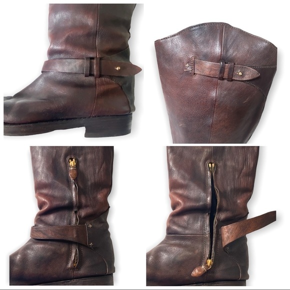 Rag & Bone Abbey  distressed brown riding boots Size 40EU - Picture 12 of 15